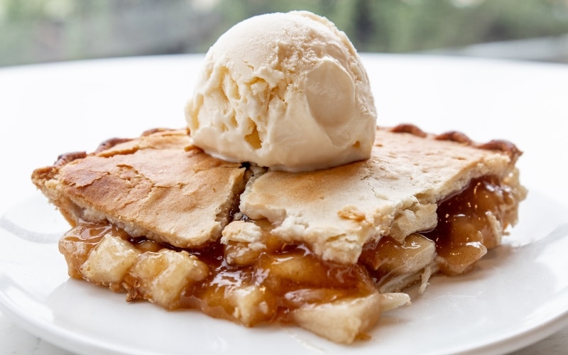 Sour Cream Apple Walnut Pie