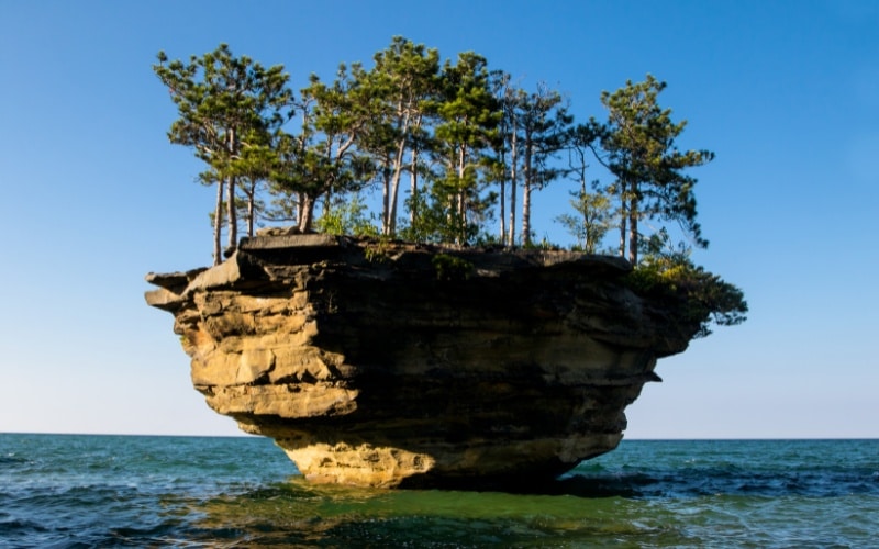 Turnip Rock in Post Austin, Michigan