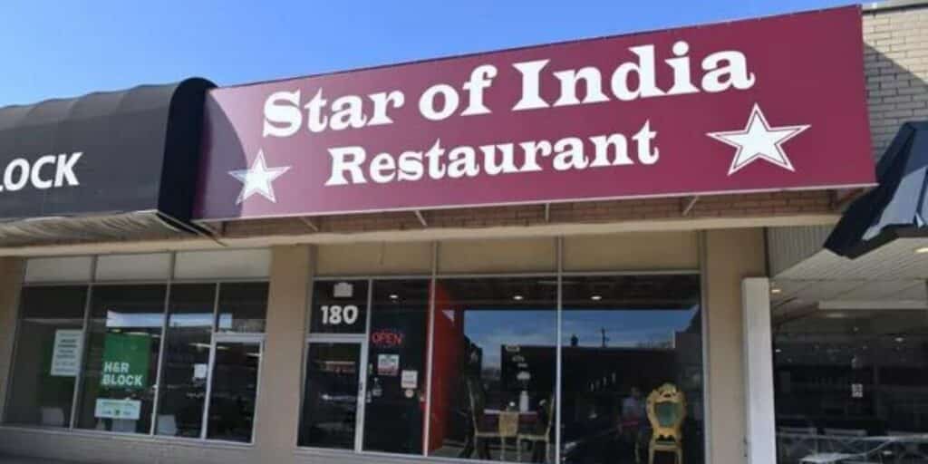 Star of India Restaurant at Ferndale