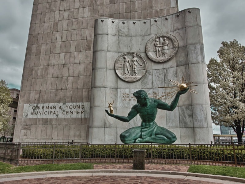 The Spirit of Detroit Statue