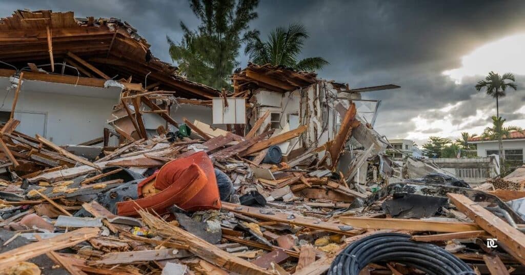 Widespread damage in Valdosta, near the Florida border