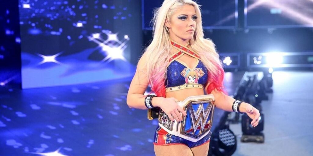 Alexa Bliss in Supergirl outfit