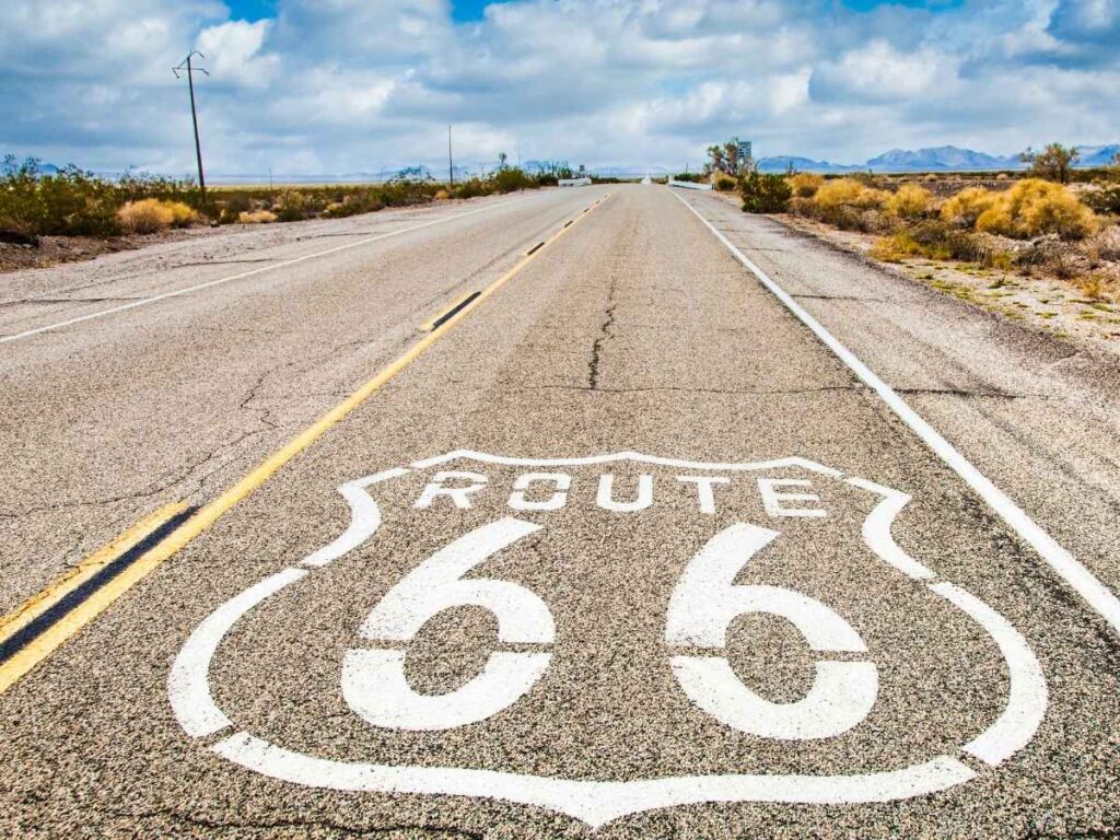 U.S. Route 66 or U.S. Highway 66 was one of the original highways in the United States Numbered Highway System