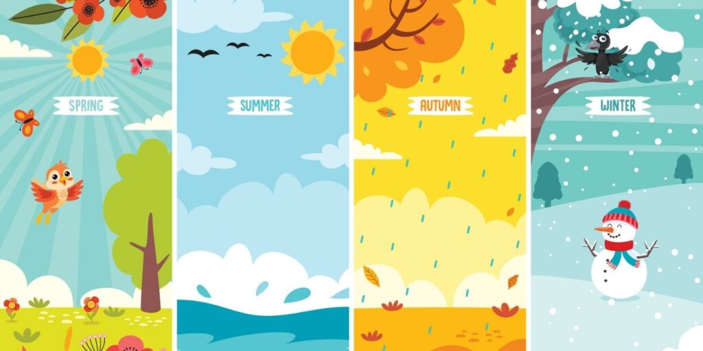 What are the 4 stages of the seasons?