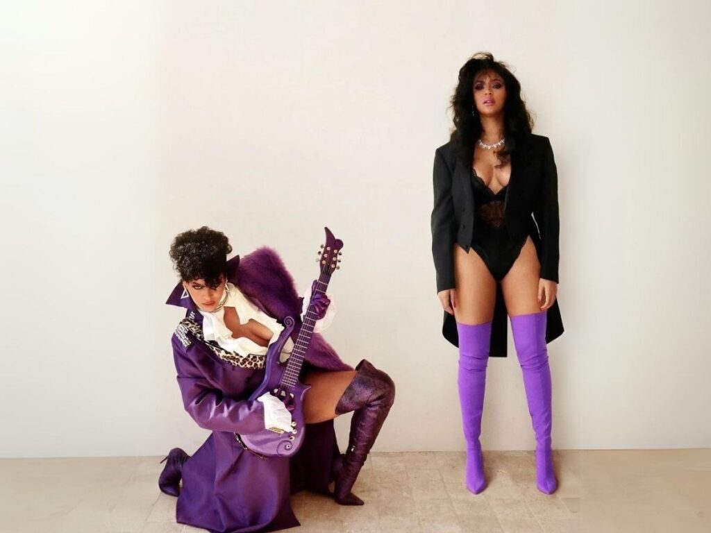 Beyoncé Pays Homage to Prince and Apollonia in Dazzling Halloween Shoot