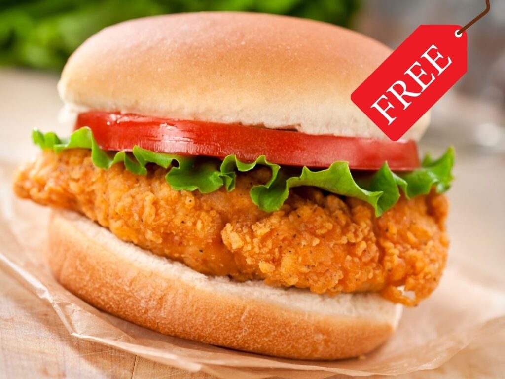 Free Chicken Sandwich from Popeyes