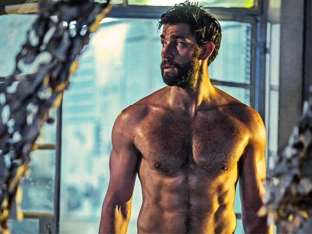 John Krasinski maintained a disciplined fitness regimen to support his physical condition