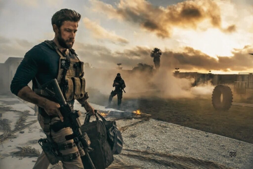 John Krasinski plays a Navy SEAL in the movie 13 Hours: The Secret Soldiers of Benghazi (2016)