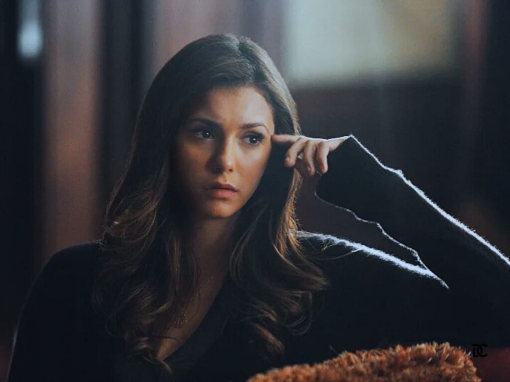 Nina Dobrev's scene in "The Vampire Diaries"