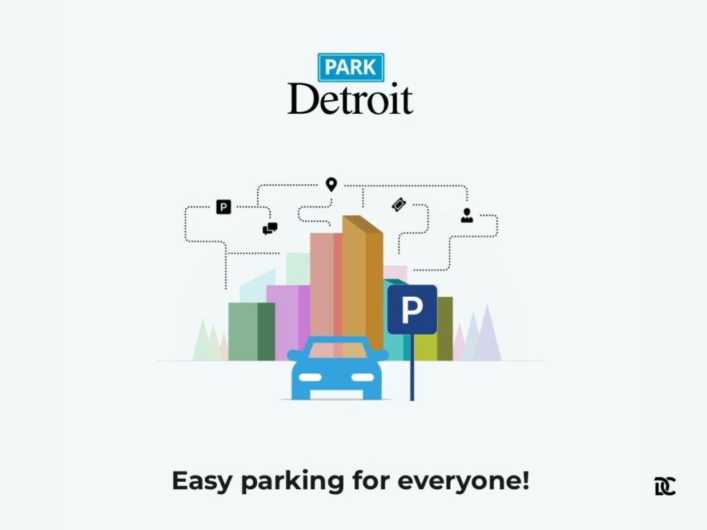 Parking in downtown Detroit using the ParkDetroit app