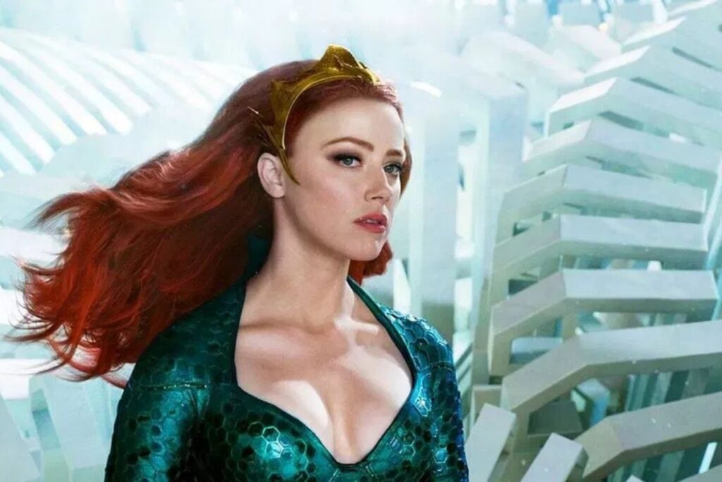 Amber Heard as Mera, the water-controlling heroine