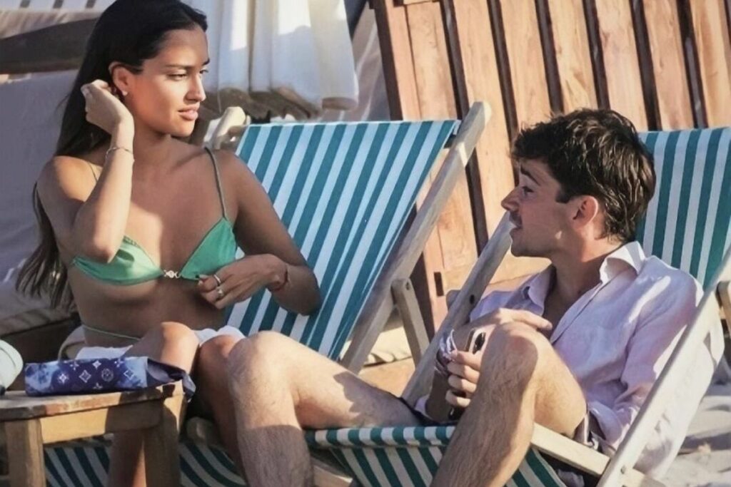 Charles Leclerc and Alexandra Saint Mleux Enjoy a Private Moment