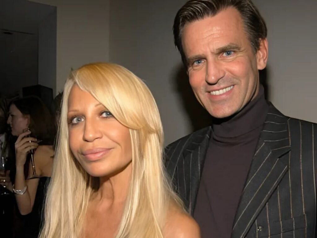 Donatella Versace and husband's Paul Beck