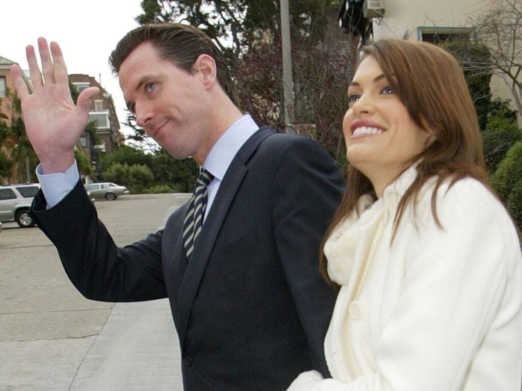 Kimberly Guilfoyle's first husband Gavin Newsom