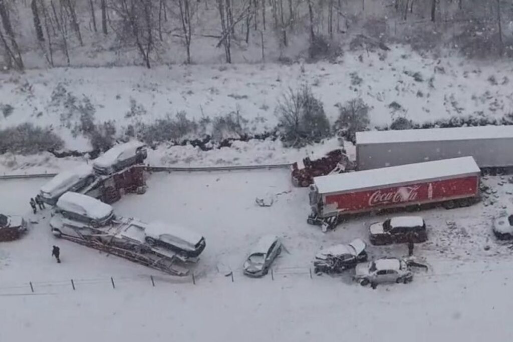 Snowy Michigan Pileup