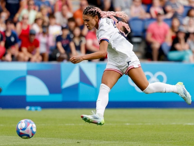 Trinity Rodman; highest-paid player in the National Women's Soccer League