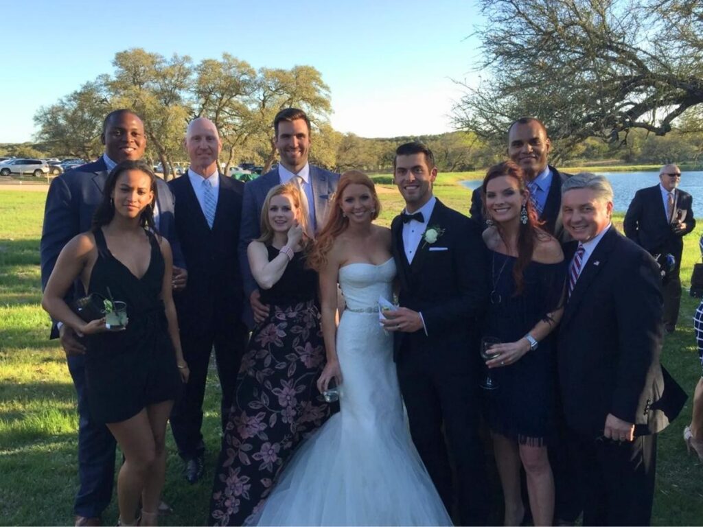 Amanda Bas and Justin Tucker married in March 2015 in Austin, Texas