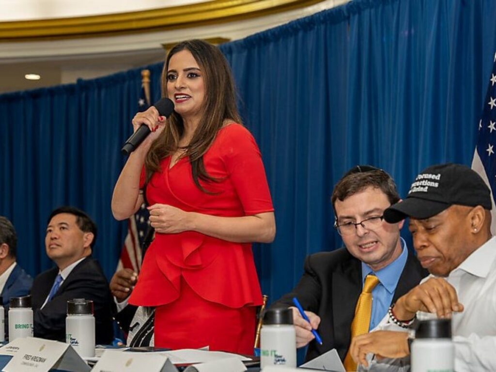 Jenifer Rajkumar member of the New York State Assembly